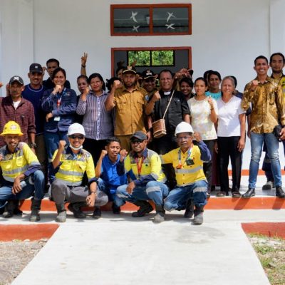 Tunjang Aktifitas Warga Uhak, BKP-BTR Serahkan Fasilitas Wifi dan Gedung AMGPM