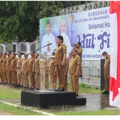 Pj Gubernur Maluku , Sadali Ie Pimpin Apel Perdana