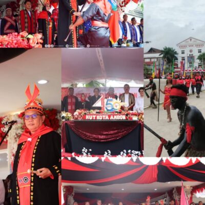 Pemkot Ambon Gelar Upacara Perayaan HUT ke 450 Tahun