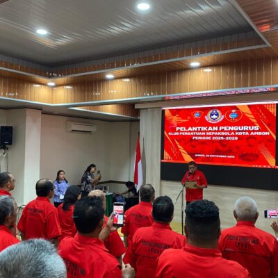 Wali Kota Ambon Lantik Pengurus Klub PSA