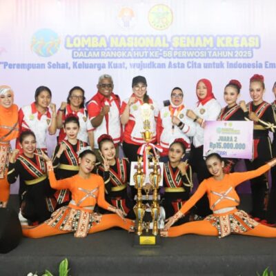 Tim Kormi Ambon Raih Runner Up Lomba Nasional Senam Kreasi