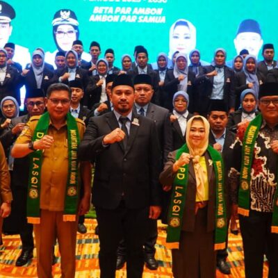 Wali Kota Ambon Kukuhkan Pengurus DPD LASQI 2025-2030