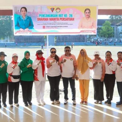 Wali Kota Bersama DWP Kota Ambon Canangkan HUT ke-26