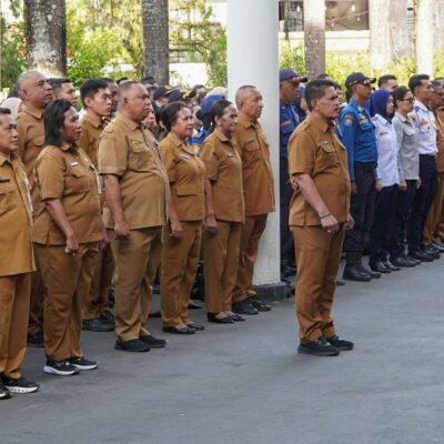 Wali Kota Ambon Pimpin Apel Perdana Tahun 2026