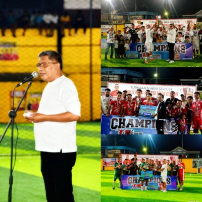 Walikota Ambon Tutup Turnamen Mini Soccer Piala Raja Batu Merah, Tidenti FC Sabet Juara