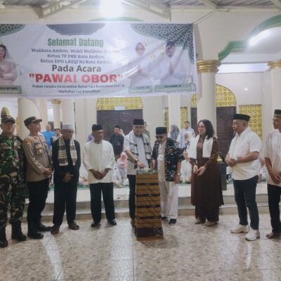 Pawai Obor Meriah Sambut Ramadan 1447 H di Negeri Batu Merah, Wali Kota Ambon Beri Apresiasi