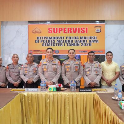 Direktorat Pamobvit Polda Maluku Laksanakan Supervisi di Polres MBD