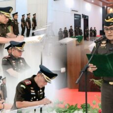 Kajati Maluku Rudy Irmawan Lantik Wakajati dan Empat Kajari