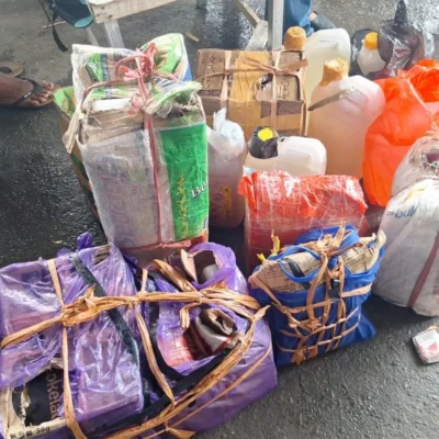 Polsek KPYS Ambon Sita 170 Liter Sopi dari KM Sabuk Nusantara 87   