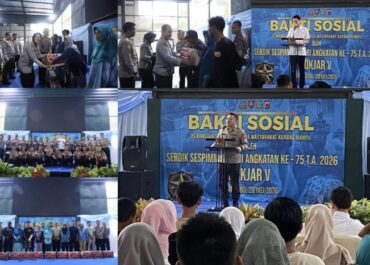 Sespimma Polri 75 Pokjar V Gelar Bakti Sosial di Polres Sumedang