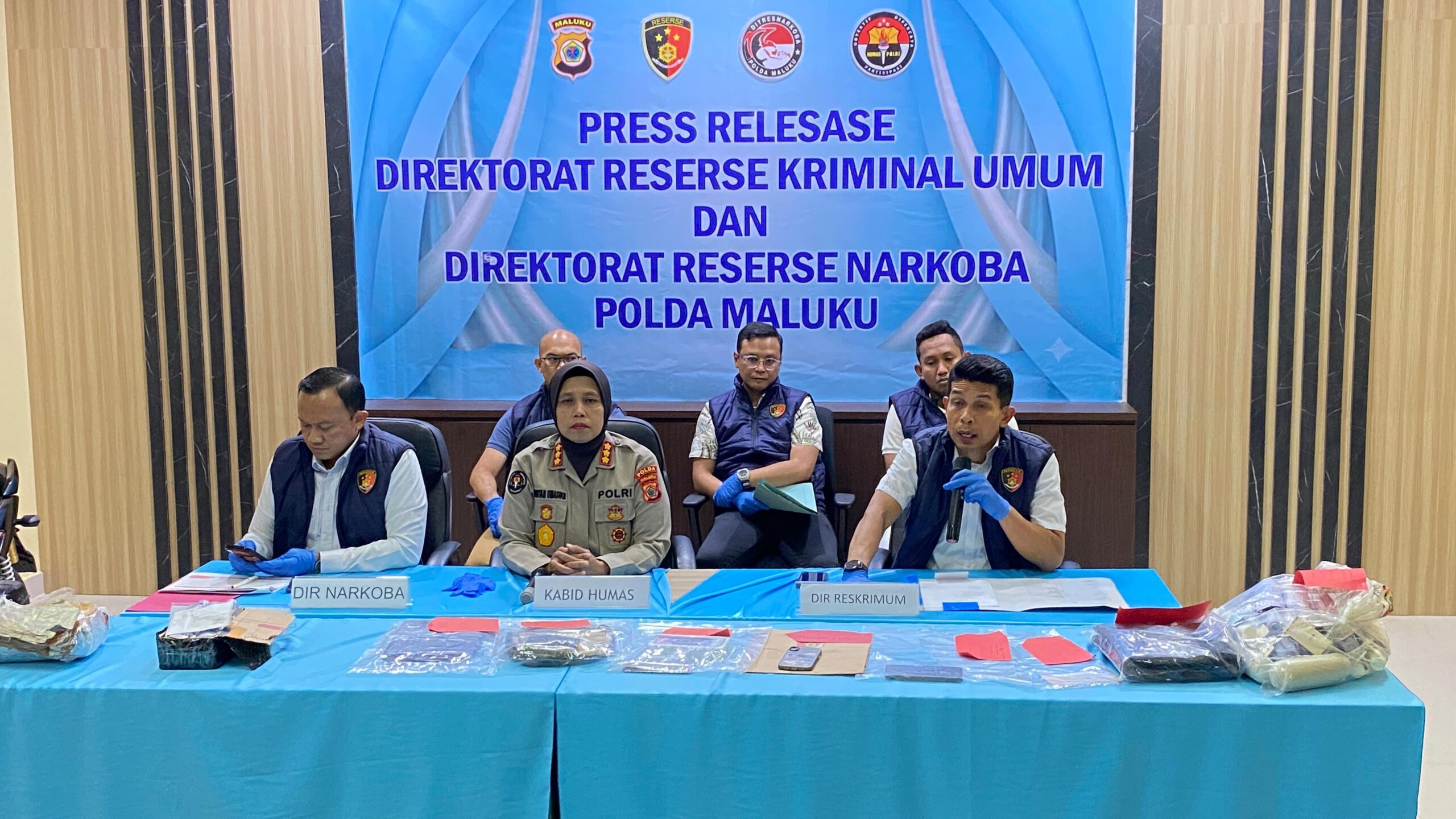 11 Tersangka Diamankan , Polda Maluku Ungkap 8 Kasus Pencurian dan Curanmor