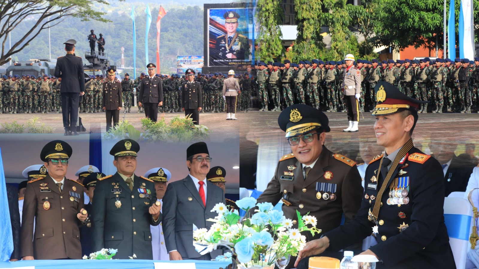Kajati Maluku Hadiri Upacara Hari Bhayangkara ke-80 Polda Maluku