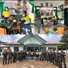 Gelar Silaturahmi dan Layanan Kesehatan, BKP-BTR Eratkan Hubungan dengan Koramil Ilwaki