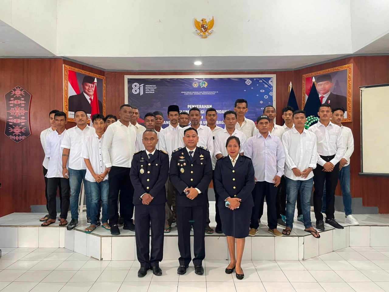 Kado Kemerdekaan HUT RI Ke-81, 44 Wabin Rutan Ambon Terima Remisi, 3 diantaranya Bebas