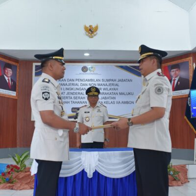 Estafet Kepemimpinan, Karutan Ambon yang Baru Resmi Dilantik