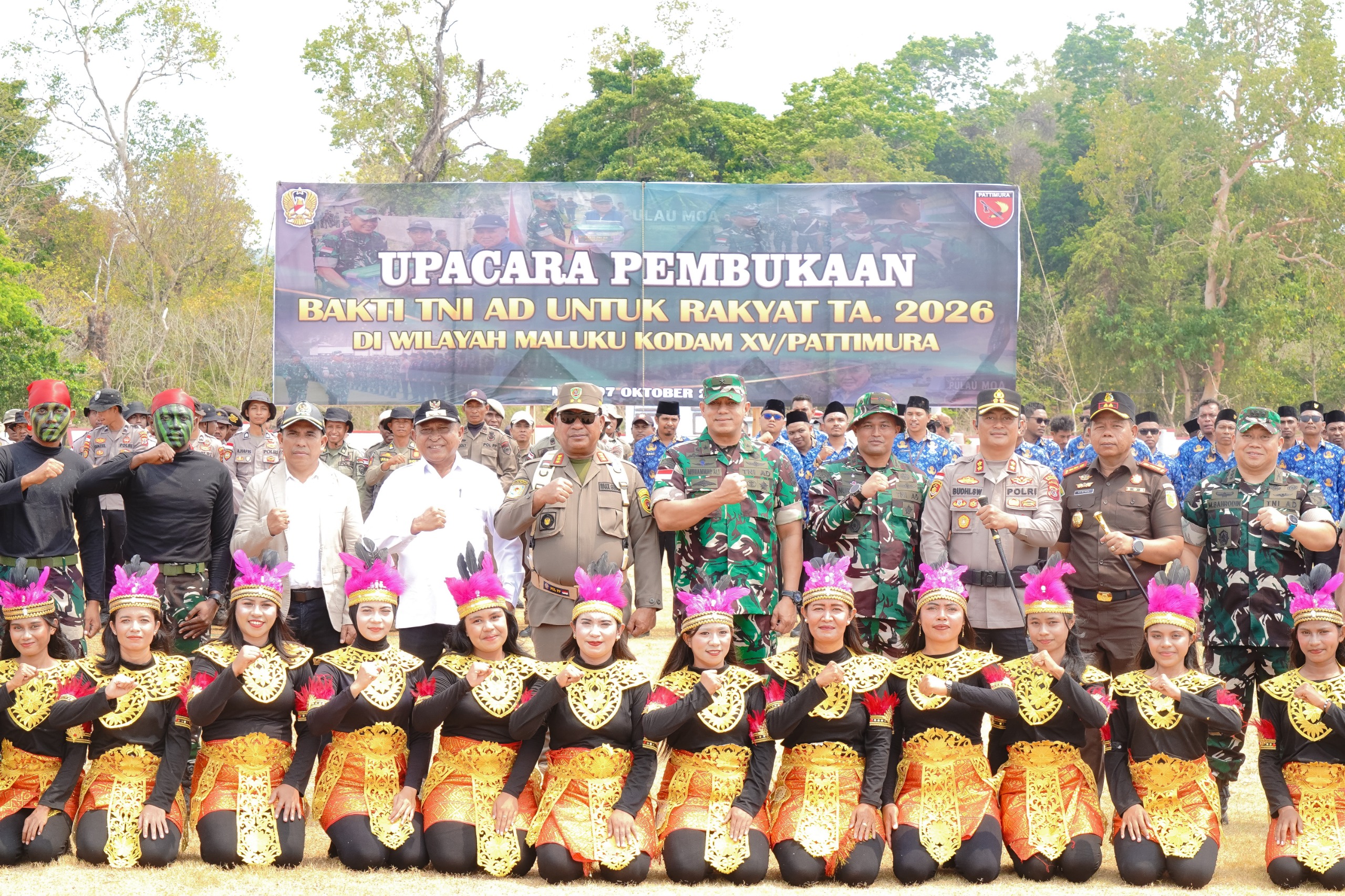 Perkuat Pembangunan dan Kesejahteraan Rakyat, Wagub Maluku Buka Bakti TNI AD untuk Rakyat di MBD