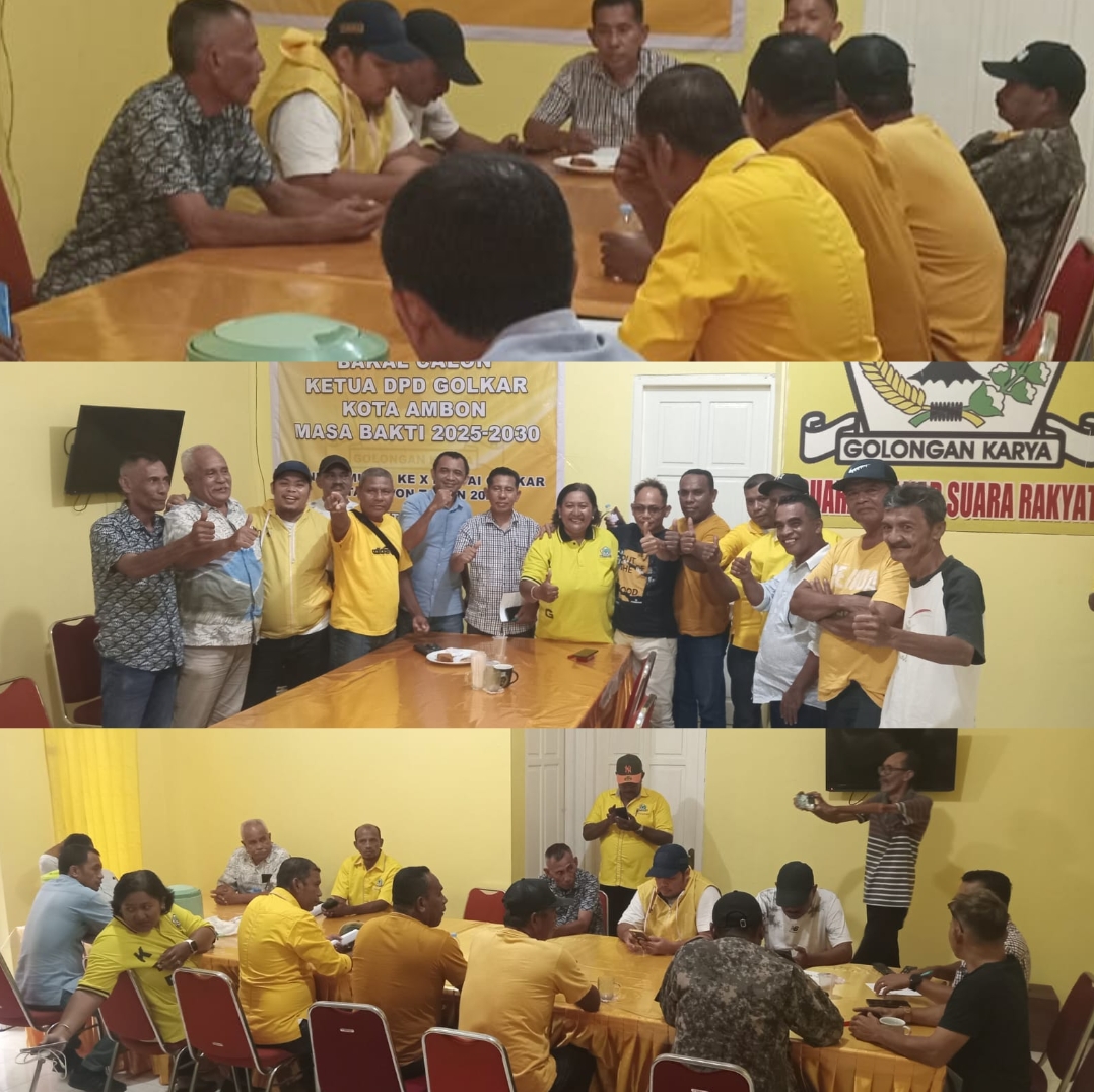 Muncul Dua Nama Balon Ketua , Pengurus Kecamatan Golkar Ambon Pertanyakan Konsolidasi dan Nasib Musda