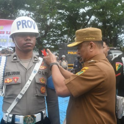 Pimpin Apel Pengamanan Pilkada, Ini Arahan Pj Wali kota Tual