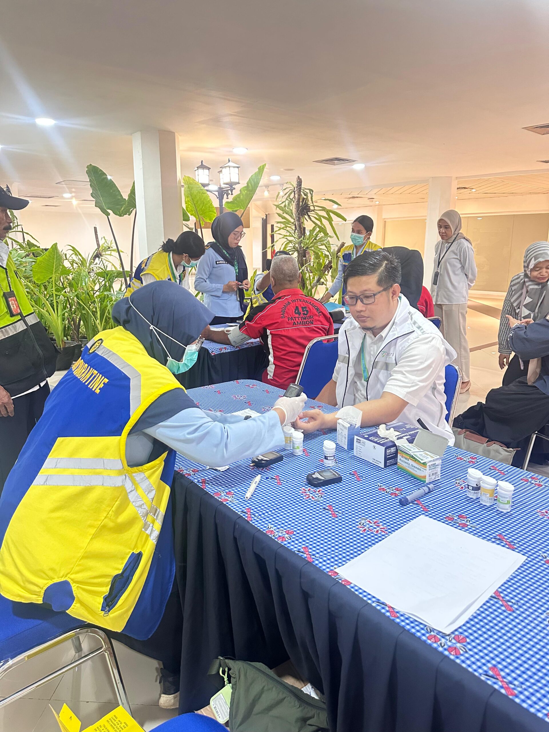 Kolaborasi Dengan BKK Klas I Ambon , Bandara Pattimura Gelar Pemeriksaan Kesehatan Gratis Peringati HUT ke 2 Injourney Airport