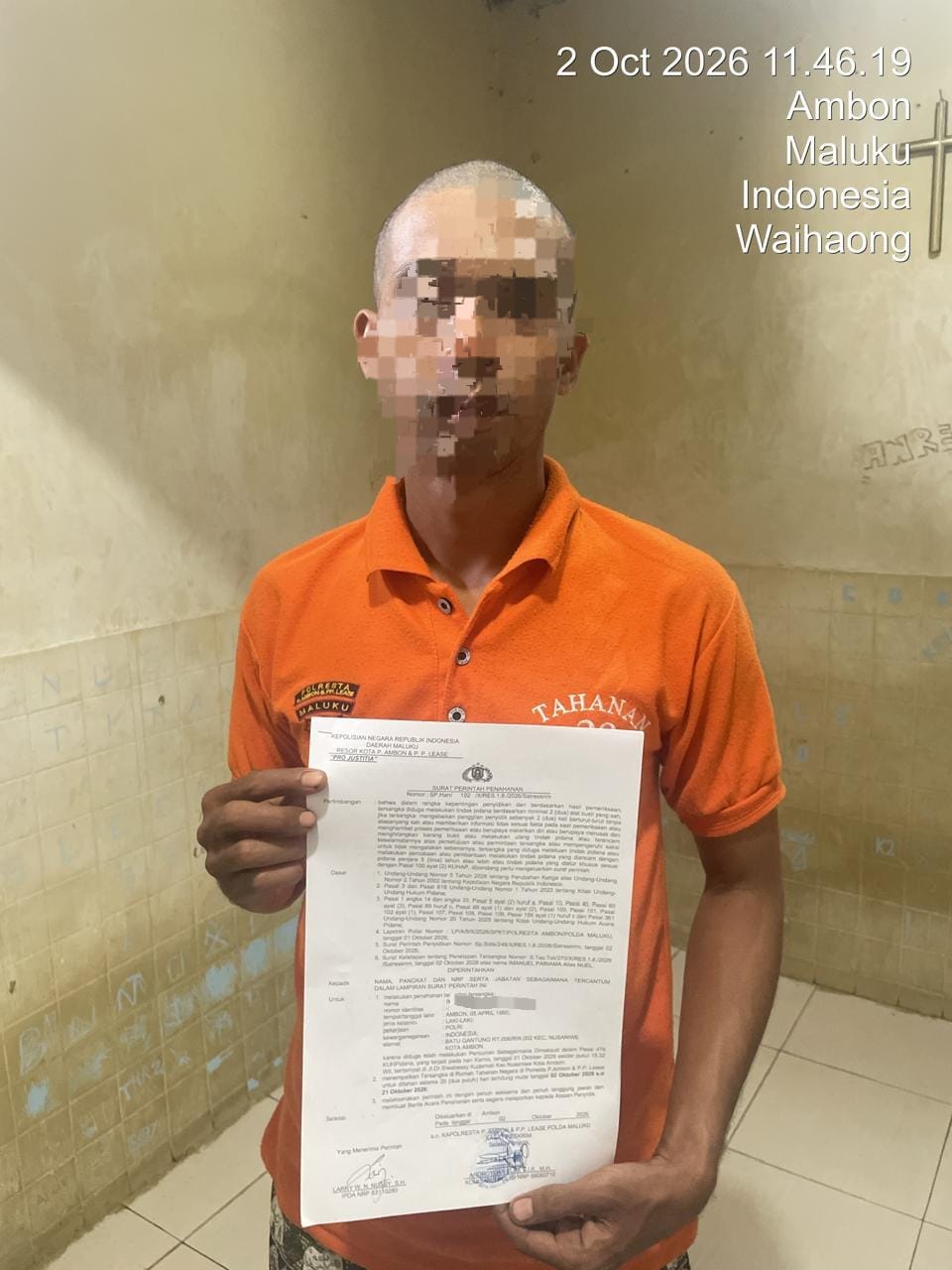 Miris ! Oknum Anggota Polda Maluku Diduga Curi Kalung Emas di Ambon